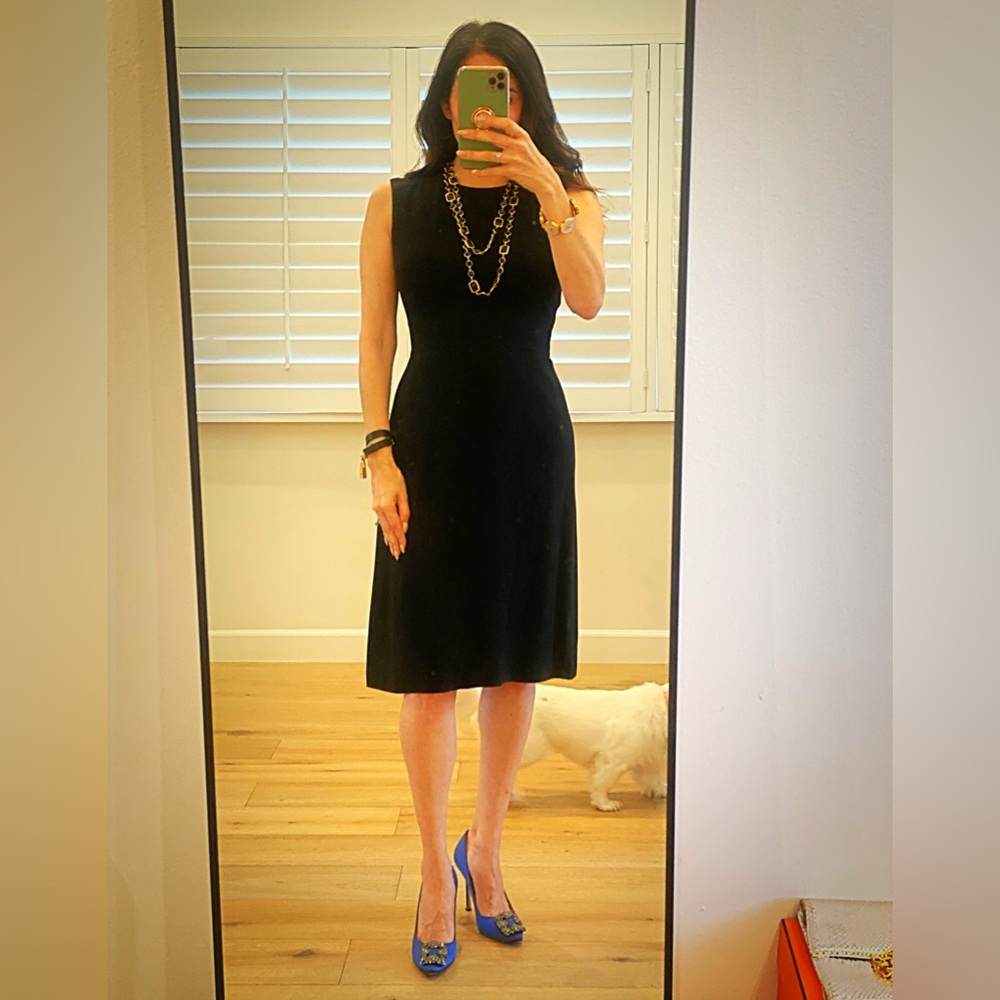 Max Mara Crew Neck Sheath Dress US 2/S
